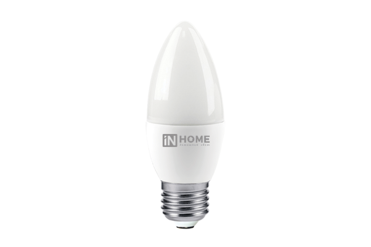 Лампа светодиодная LED-СВЕЧА-VC 8Вт 230В Е27 3000К 760Лм IN HOME Лампа светодиодная LED-СВЕЧА-VC 8Вт 230В Е27 3000К 760Лм IN HOME