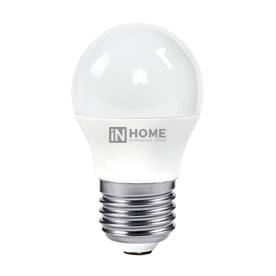Лампа светодиодная LED-ШАР-VC 6Вт 230В Е27 3000К 570Лм IN HOME